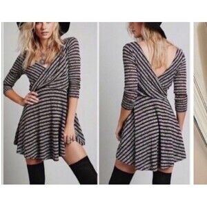 Free People maverick Eggplant casual dress size large